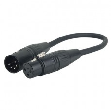 DAP Audio DMX Adapteris XLR 5 pin Male uz XLR 3 pin Female 25 cm PC Midi & Data Cables DAP Audio DMX Adapteris XLR 5 pin Male uz XLR 3 pin Female 25 cm PC Midi & Data Cables